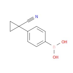 Aobchem&nbsp;4-(1-Cyanocyclopropyl)phenylboronic acid | ≥95% | CAS 1217501-00-2 | C10H10BNO2 | 250mg