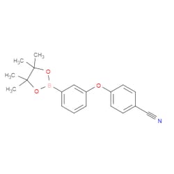 Aobchem&nbsp;4-(3-(4 4 5 5-Tetramethyl-1 3 2-dioxaborolan-2-yl)phenoxy)benzonitrile | ≥97% | CAS 2096998-25-1 | C19H20BNO3 | 1g