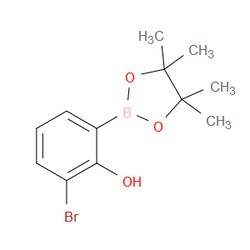 Aobchem&nbsp;2-Bromo-6-(4 4 5 5-tetramethyl-1 3 2-dioxaborolan-2-yl)phenol | ≥97% | CAS 1431330-20-9 | C12H16BBrO3 | 1g