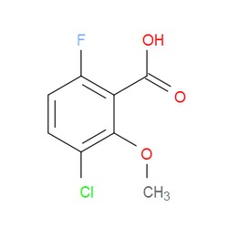 Aobchem&nbsp;3-Chloro-6-fluoro-2-methoxybenzoic acid | ≥97% | CAS 1781848-13-2 | C8H6ClFO3 | 1g