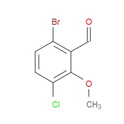 Aobchem&nbsp;6-Bromo-3-chloro-2-methoxybenzaldehyde | ≥95% | CAS 1628525-00-7 | C8H6BrClO2 | 1g