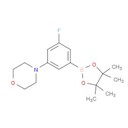 Aobchem&nbsp;3-Fluoro-5-(morpholino)phenylboronic acid pinacol ester | ≥97% | CAS 1129541-03-2 | C16H23BFNO3 | 250mg
