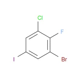 Aobchem&nbsp;1-Bromo-3-chloro-2-fluoro-5-iodobenzene | ≥97% | CAS 1416241-38-7 | C6H2BrClFI | 1g