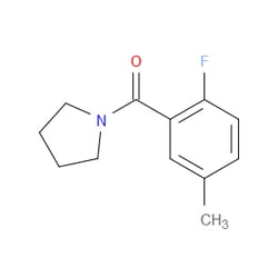 Aobchem&nbsp;(2-Fluoro-5-methylphenyl)(pyrrolidin-1-yl)methanone | ≥97% | CAS 1248696-80-1 | C12H14FNO | 250mg