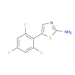 Aobchem&nbsp;5-(2 4 6-Trifluorophenyl)thiazol-2-amine | ≥97% | CAS 1182926-20-0 | C9H5F3N2S | 500mg