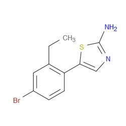 Aobchem&nbsp;5-(4-Bromo-2-ethylphenyl)thiazol-2-amine | ≥97% | CAS 2734775-82-5 | C11H11BrN2S | 250mg