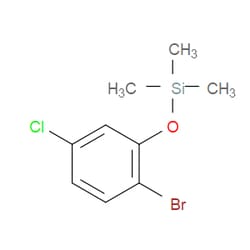 Aobchem&nbsp;(2-Bromo-5-chlorophenoxy)trimethylsilane | ≥95% | CAS 2301334-62-1 | C9H12BrClOSi | 250mg