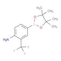 Aobchem&nbsp;4-(4 4 5 5-Tetramethyl-1 3 2-dioxaborolan-2-yl)-2-(trifluoromethyl)aniline | ≥95% | CAS 508223-55-0 | C13H17BF3NO2 | 1g