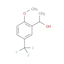 Aobchem&nbsp;1-(2-Methoxy-5-(trifluoromethyl)phenyl)ethanol | ≥97% | CAS 1466776-45-3 | C10H11F3O2 | 500mg