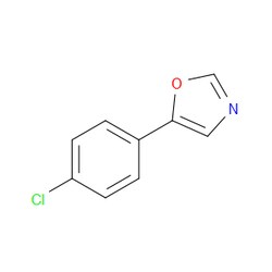Aobchem&nbsp;5-(4-Chlorophenyl)-1 3-oxazole | ≥97% | CAS 1008-94-2 | C9H6ClNO | 500mg