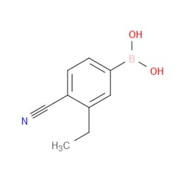 Aobchem&nbsp;4-Cyano-3-ethylphenylboronic acid | ≥95% | CAS 911210-52-1 | C9H10BNO2 | 500mg