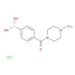 Aobchem&nbsp;4-(4-Methylpiperazine-1-carbonyl)phenylboronic acid hydrochloride | ≥95% | CAS 913835-43-5 | C12H18BClN2O3 | 250mg