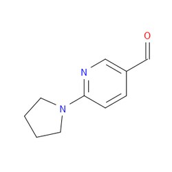 Aobchem&nbsp;6-(1-Pyrrolidinyl)nicotinaldehyde | ≥97% | CAS 261715-39-3 | C10H12N2O | 5g