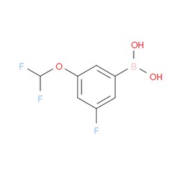 Aobchem&nbsp;(3-(Difluoromethoxy)-5-fluorophenyl)boronic acid | ≥97% | CAS 2055539-69-8 | C7H6BF3O3 | 500mg