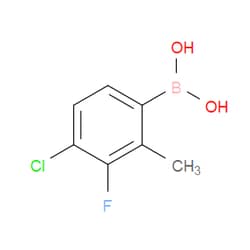 Aobchem&nbsp;4-Chloro-3-fluoro-2-methylphenylboronic acid | ≥97% | CAS 2377606-88-5 | C7H7BClFO2 | 1g
