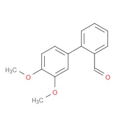 Aobchem&nbsp;[1 1 -Biphenyl]-2-carboxaldehyde  3  4 -dimethoxy- | ≥95% | CAS 676348-35-9 | C15H14O3 | 1g
