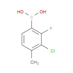 Aobchem&nbsp;(3-Chloro-2-fluoro-4-methylphenyl)boronic acid | ≥97% | CAS 2377608-77-8 | C7H7BClFO2 | 1g