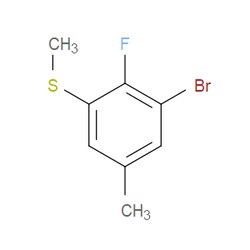 Aobchem&nbsp;(3-Bromo-2-fluoro-5-methylphenyl)(methyl)sulfane | ≥97% | CAS 1824060-65-2 | C8H8BrFS | 250mg