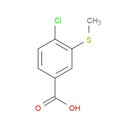 Aobchem&nbsp;4-Chloro-3-(methylthio)benzoic acid | ≥95% | CAS 166811-60-5 | C8H7ClO2S | 1g