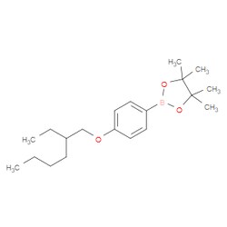 Aobchem&nbsp;2-[4-(2-Ethyl-hexyloxy)-phenyl]-4 4 5 5-tetramethyl-[1 3 2]dioxaborolane | ≥95% | CAS 251566-01-5 | C20H33BO3 | 500mg