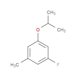 Aobchem&nbsp;1-Fluoro-3-isopropoxy-5-methylbenzene | ≥97% | CAS 1369853-40-6 | C10H13FO | 250mg