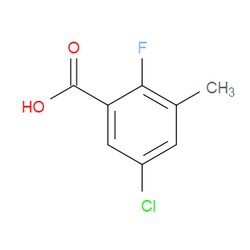 Aobchem&nbsp;5-Chloro-2-fluoro-3-methylbenzoic acid | ≥97% | CAS 1263277-77-5 | C8H6ClFO2 | 250mg