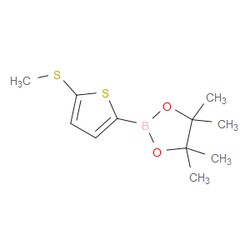 Aobchem&nbsp;5-(Methothio)thiophene-2-boronic acid pinacol ester | ≥95% | CAS 1172999-13-1 | C11H17BO2S2 | 500mg