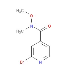 Aobchem&nbsp;2-Bromo-N-methoxy-N-methylisonicotinamide | ≥95% | CAS 656257-69-1 | C8H9BrN2O2 | 5g