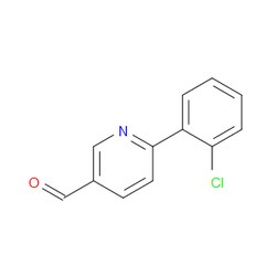 Aobchem&nbsp;6-(2-Chlorophenyl)-3-pyridinecarboxaldehyde | ≥95% | CAS 898404-60-9 | C12H8ClNO | 500mg