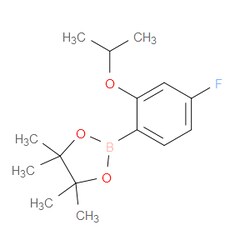 Aobchem&nbsp;4-Fluoro-2-isopropoxyphenylboronic acid pinacol ester | ≥97% | CAS 1688656-87-2 | C15H22BFO3 | 250mg
