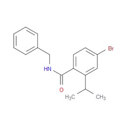Aobchem&nbsp;N-Benzyl-4-bromo-2-isopropylbenzamide | ≥95% | CAS 2364585-12-4 | C17H18BrNO | 250mg