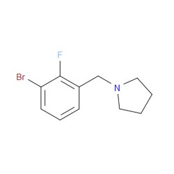 Aobchem&nbsp;1-[(1-Bromo-2-fluorophenyl)methyl]pyrrolidine | ≥97% | CAS 1809158-06-2 | C11H13BrFN | 500mg