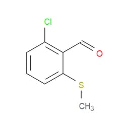 Aobchem&nbsp;2-Chloro-6-(methylsulfanyl)benzaldehyde | ≥97% | CAS 201987-39-5 | C8H7ClOS | 500mg