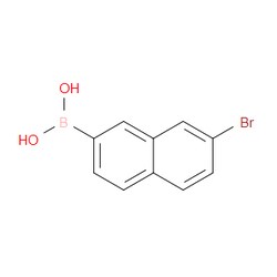 Aobchem&nbsp;(7-Bromonaphthalen-2-yl)boronic acid | ≥97% | CAS 1337916-21-8 | C10H8BBrO2 | 250mg