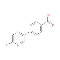 Aobchem&nbsp;4-(6-Fluoro-3-pyridinyl)benzoic acid | ≥97% | CAS 928658-24-6 | C12H8FNO2 | 500mg