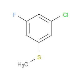 Aobchem&nbsp;1-Chloro-3-fluoro-5-(methylsulfanyl)benzene | ≥97% | CAS 1314939-89-3 | C7H6ClFS | 500mg