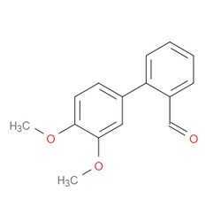 Aobchem&nbsp;[1 1 -Biphenyl]-2-carboxaldehyde  3  4 -dimethoxy- | ≥95% | CAS 676348-35-9 | C15H14O3 | 500mg