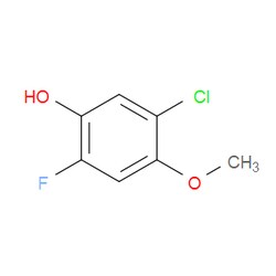 Aobchem&nbsp;5-Chloro-2-fluoro-4-methoxyphenol | ≥97% | CAS 1394953-79-7 | C7H6ClFO2 | 1g