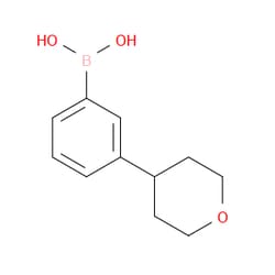 Aobchem&nbsp;B-[3-(Tetrahydro-2H-pyran-4-yl)phenyl]boronic acid | ≥97% | CAS 2225175-24-4 | C11H15BO3 | 500mg