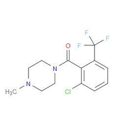Aobchem&nbsp;(2-Chloro-6-(trifluoromethyl)phenyl)(4-methylpiperazin-1-yl)methanone | ≥97% | CAS 2379321-97-6 | C13H14ClF3N2O | 250mg