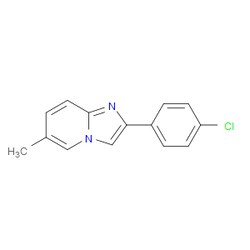 Aobchem&nbsp;2-(4-Chlorophenyl)-6-methylimidazo[1 2-a]pyridine | ≥97% | CAS 103844-28-6 | C14H11ClN2 | 500mg