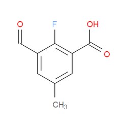 Aobchem&nbsp;2-Fluoro-3-formyl-5-methylbenzoic acid | ≥97% | CAS 2167871-39-6 | C9H7FO3 | 250mg