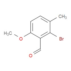 Aobchem&nbsp;2-Bromo-6-methoxy-3-methylbenzaldehyde | ≥97% | CAS 1056214-74-4 | C9H9BrO2 | 250mg