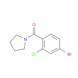 Aobchem&nbsp;1-[(4-Bromo-2-chlorophenyl)carbonyl]pyrrolidine | ≥97% | CAS 877383-54-5 | C11H11BrClNO | 5g