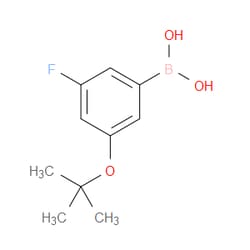 Aobchem&nbsp;3-Fluoro-5-(tert-butoxy)phenylboronic acid | ≥97% | CAS 850592-98-2 | C10H14BFO3 | 1g