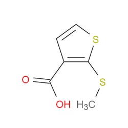 Aobchem&nbsp;2-(Methylthio)thiophene-3-carboxylic acid | ≥97% | CAS 71154-30-8 | C6H6O2S2 | 500mg