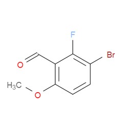 Aobchem&nbsp;3-Bromo-2-fluoro-6-methoxybenzaldehyde | ≥97% | CAS 1160653-94-0 | C8H6BrFO2 | 250mg