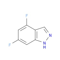 Aobchem&nbsp;4 6-Difluoro-1H-indazole | ≥97% | CAS 885520-26-3 | C7H4F2N2 | 500mg