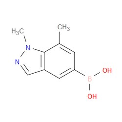 Aobchem&nbsp;1 7-Dimethyl-1H-indazole-5-boronic acid | ≥95% | CAS 1310383-75-5 | C9H11BN2O2 | 250mg