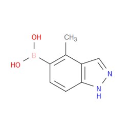 Aobchem&nbsp;4-Methyl-1H-indazole-5-boronic acid | ≥95% | CAS 1245816-09-4 | C8H9BN2O2 | 1g